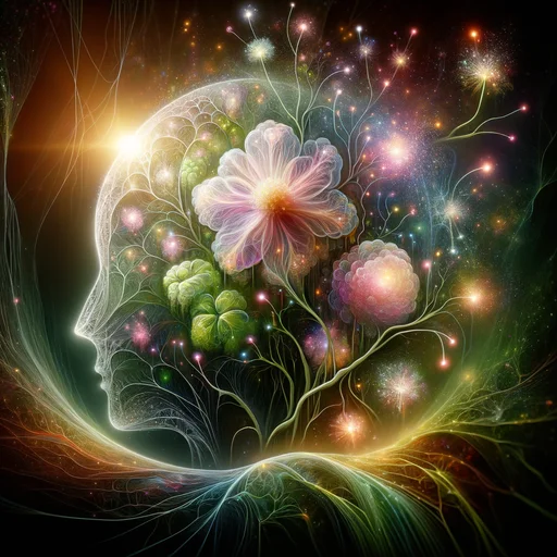 Neural Garden - Abstract art representing growth